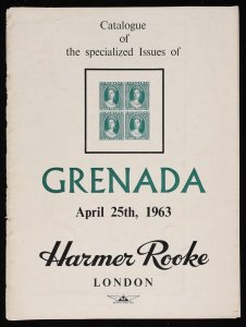 CATALOGUES Grenada: Harmer Rooke London auction catalogue of specialised issues.