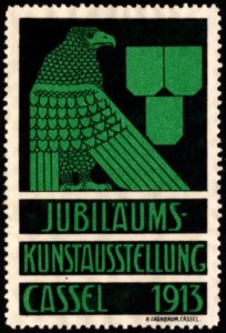 1913 Germany Poster Stamp Jubilee Art Exhibition Cassel