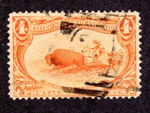 USA  Scott # 287  used  CV = $  25.00   Lot 1901218
