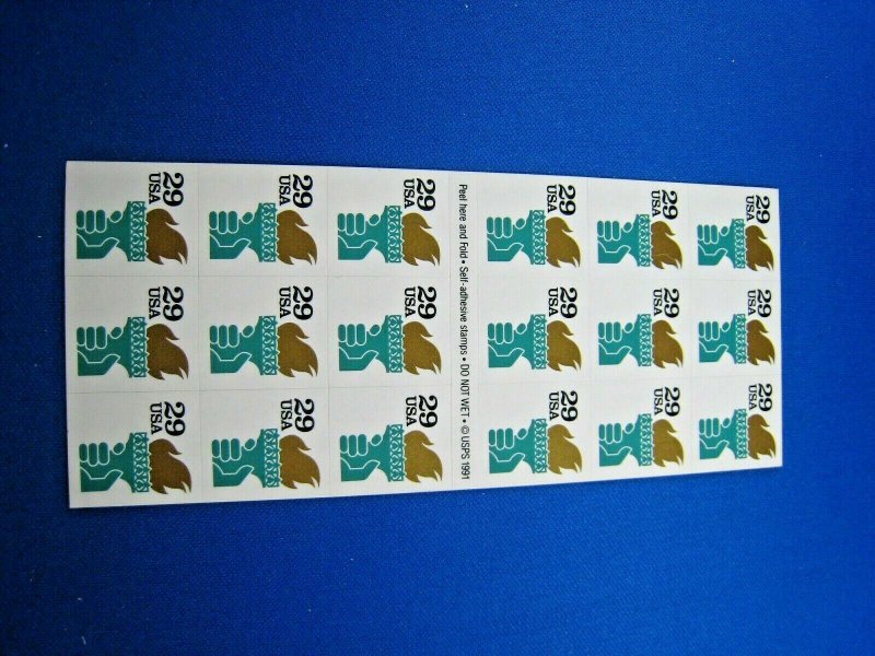 UNITED STATES 1991  -  SCOTT # 2531Ab   BOOKLET PANE   MNH