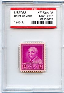 US SCOTT #953 MINT-XF-SUP-OG-NH GRADED 95 PSE ENCAPSULATED SMQ $40 (8/14/24 GP)