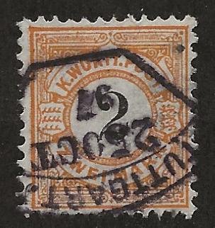 GERMAN STATES - WURTTEMBERG SC# 71  FVF/U