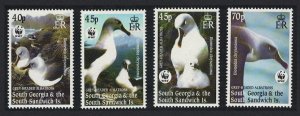 South Georgia Birds WWF Grey-headed Albatross 4v 2003 MNH SC#290-293