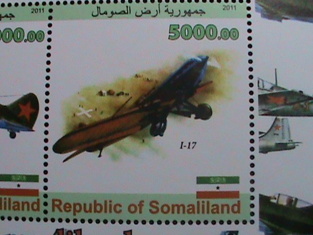 ​SOMALILAND-2011-CHASE PLAINS OF WW II -MNH SET #2  VERY FINE-VERY RARE