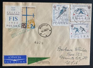 1962 Zakopane Poland First Day Cover 14 XIV LOT Glider Flight Special Label