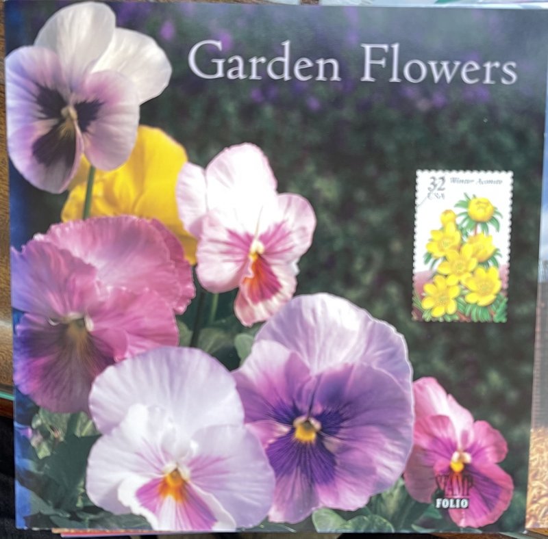 US Stamp Folio 1996 Gardfen Flowers 5 designs #3025-29