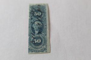 REVENUE : R54a   USED 50 CENT CONVEYANCE  -   IMPERFORATE