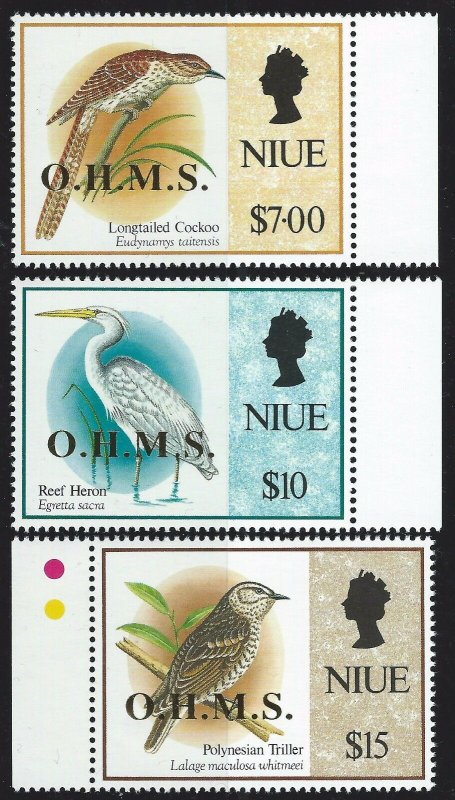Niue Scott O-28, O-29, O-30 Mint Never Hinged