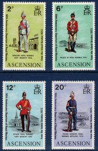 ASCENSION 1973 Royal Marines Departure; Scott 173-76, SG 174-77; MNH