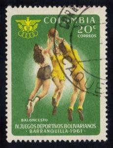 Colombia #736 Basketball, used (0.25)