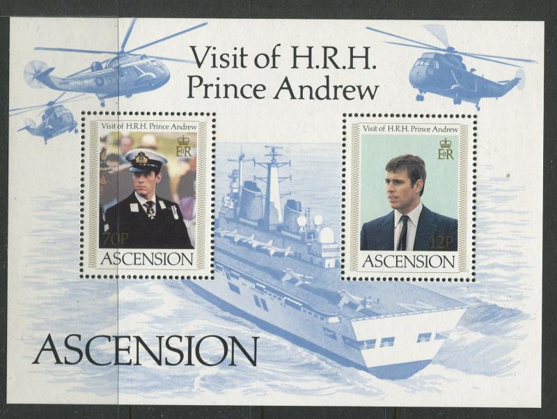 Ascension - Scott 349 - General Issue -1984 - MNH - Souvenir Sheet of 2 Stamps