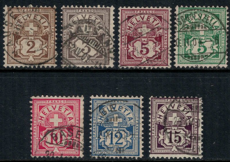 Switzerland #69-76  CV $24.90