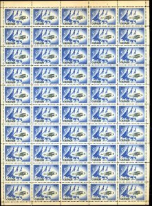 Canada Scott #383 MNH Full Pane - Silver Dart & Delta Wing Planes-Well Centered