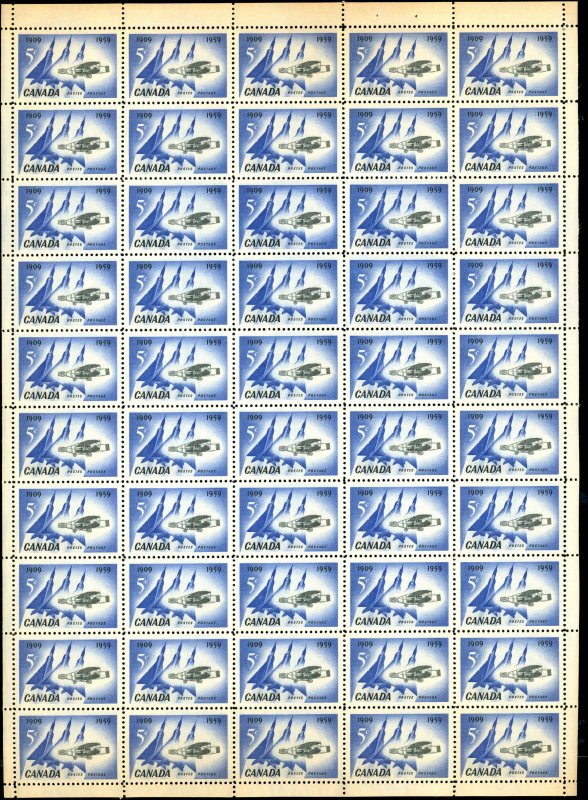 Canada Scott #383 MNH Full Pane - Silver Dart & Delta Wing Planes-Well Centered