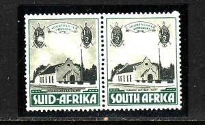 South Africa-Sc#B1-unused hinged pair-Church of the Vow-1936-slight