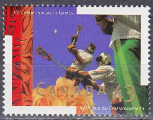 #1518 Canada MNH 43¢ XV Commonwealth Games - Lacrosse 1994