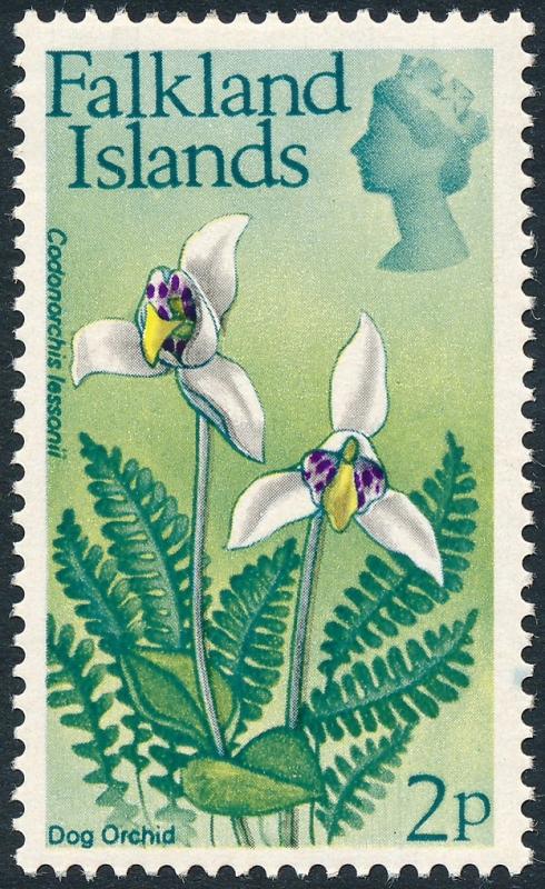 Falkland Islands 1972 Flowers 2p Dog Orchid SG279 MH