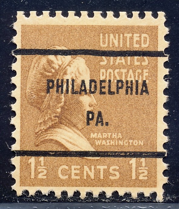 Philadelphia PA, 805-61 Bureau Precancel, 1½¢ M. Washington