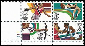 PCBstamps   US #2048/2051a PB 80c(4x2c)Summer Olympics, 1111, MNH, (PB-3)