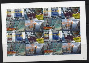 ANTIGUA SG4179/82 2008 AMERICAS CUP SHEETLET MNH