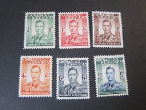 Southern Rhodesia 1937 Sc 42-6,54 MH