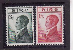 Ireland-Sc#149-50-unused NH og set-Robert Emmet-1953-