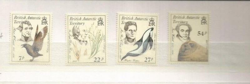 BRITISH ANTARCTIC TERRITORY SCOTT 125-8 MNH SCV $10