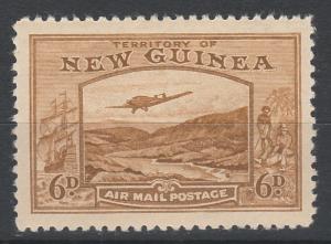 NEW GUINEA 1939 BULOLO AIRMAIL 6D