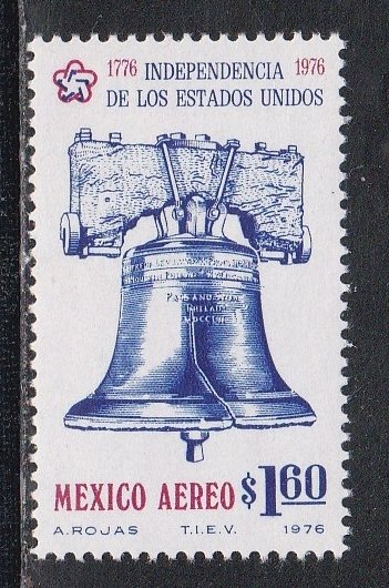 Mexico # C523, American Bicentennial - Liberty Bell, Mint NH,