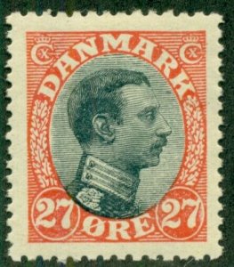 DENMARK #110, Mint Hinged, Scott $30.00