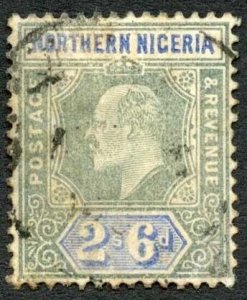 North Nigeria SG27 2/6 wmk Mult Crown Cat 70 pounds