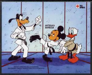 Antigua 1991 Philanippon Disney m/sheet (Karate) imperf f...