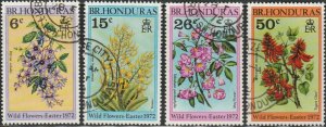British Honduras, #292-295 Used, From 1972