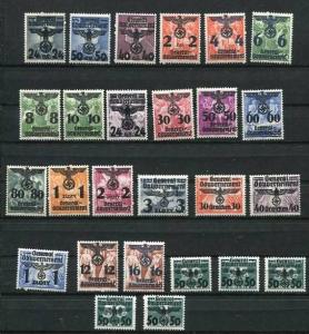 Poland/German Occ.1940 Sc N30-55 Mi 14-39 MH Overprint  In Black