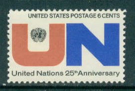 1419 6c United Nations Fine MNH Plt/4 LL 32306 F00956
