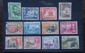 Gold Coast 1948 set complete to 10s Fine Used