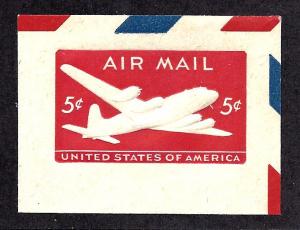 #UC14 Mint... Airmail Cut Square... SCV $0.75