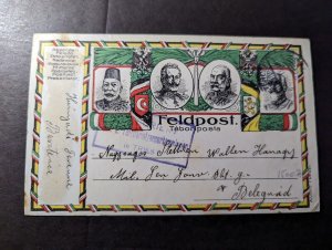 1915 Censored Turkey Feldpost Postcard Cover to Belgrad Serbia