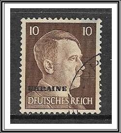 Ukraine #N49 Issued Under German Occupation Third Reich Used