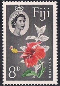 Fiji #169  8p Hibiscus, mint OG NH VF-XF