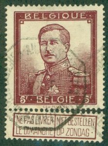 BELGIUM 102 USED (RL) 543 CV $25.00 BIN $9.50