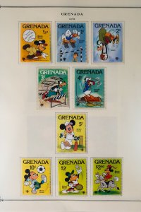 Grenada Mint NH 1980s Disney Stamp Collection