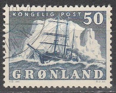 Greenland #35 F-VF Used CV $15.00 (S1331)