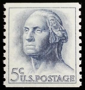 1962 5c George Washington, Coil Scott 1229 Mint F/VF NH