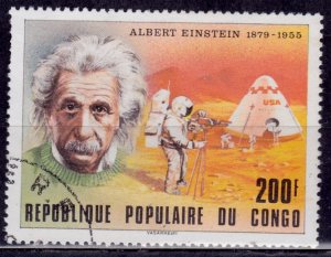 Congo Republic, 1979, Personality - Albert Einstein, sc#512, used**