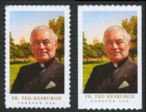 #5241 & 5242 Father Theodore Hesburgh, Singles, Mint **ANY 4=FREE SHIPPING**