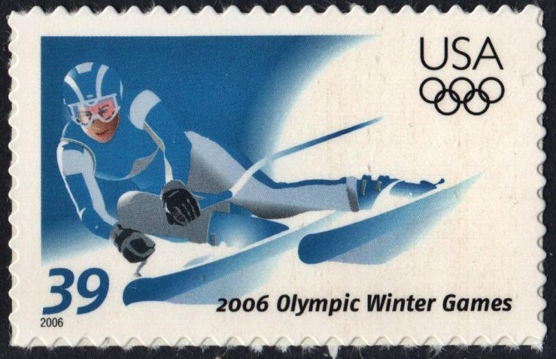 SC#3995 39¢ 2006 Winter Olympics, Turin Italy (2006) SA