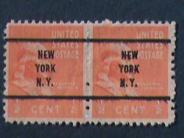 ​UNITED STATES-1938 SC#803c -ERROR-? 84 YEARS OLD-FRANKLIN-RARE PRECANCEL VF