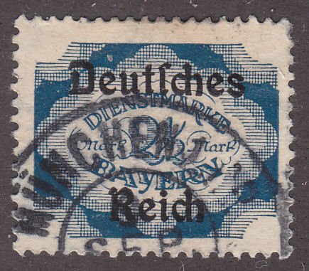 Bavaria O67 Numeral Issue O/P 1920