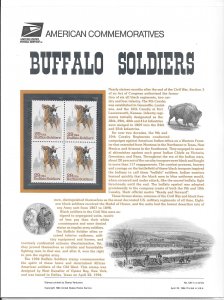 Just Fun Cover #2818,CP438 Buffalo Soldiers Commemorative Panel (10092)